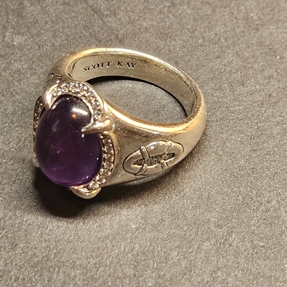 Scott Kay Jewelry - Scott Kay Gold Ring with Purple Stone